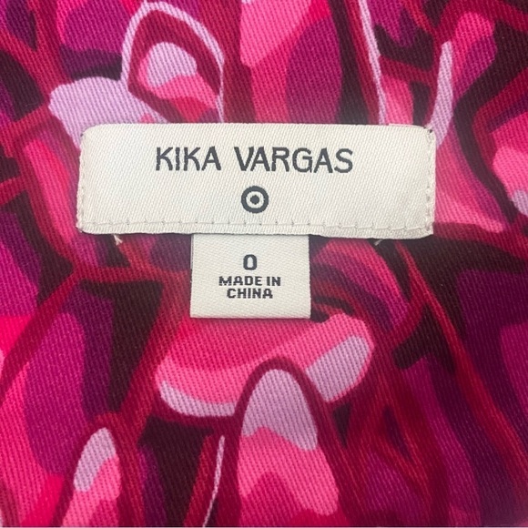 Women’s Scallop Floral Wrap Midi Skirt Kika Vargas Pink Size 0 - Picture 7 of 10